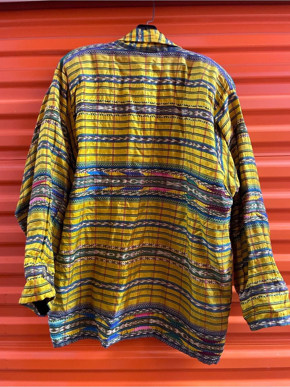 Indigo Striped Yellow Multicolor Open-Front Jacket - Picture 2 of 7